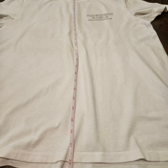 Men's American Eagle White Camo Graphic Short Sleeve Tee M - Picture 8 of 8